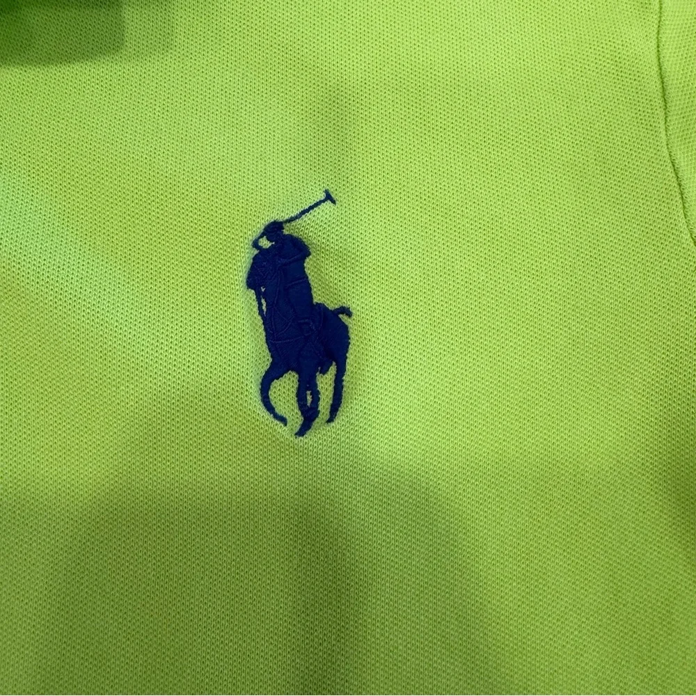 Ralph Lauren Men’s Bright Lime Green Polo Shirt - Small